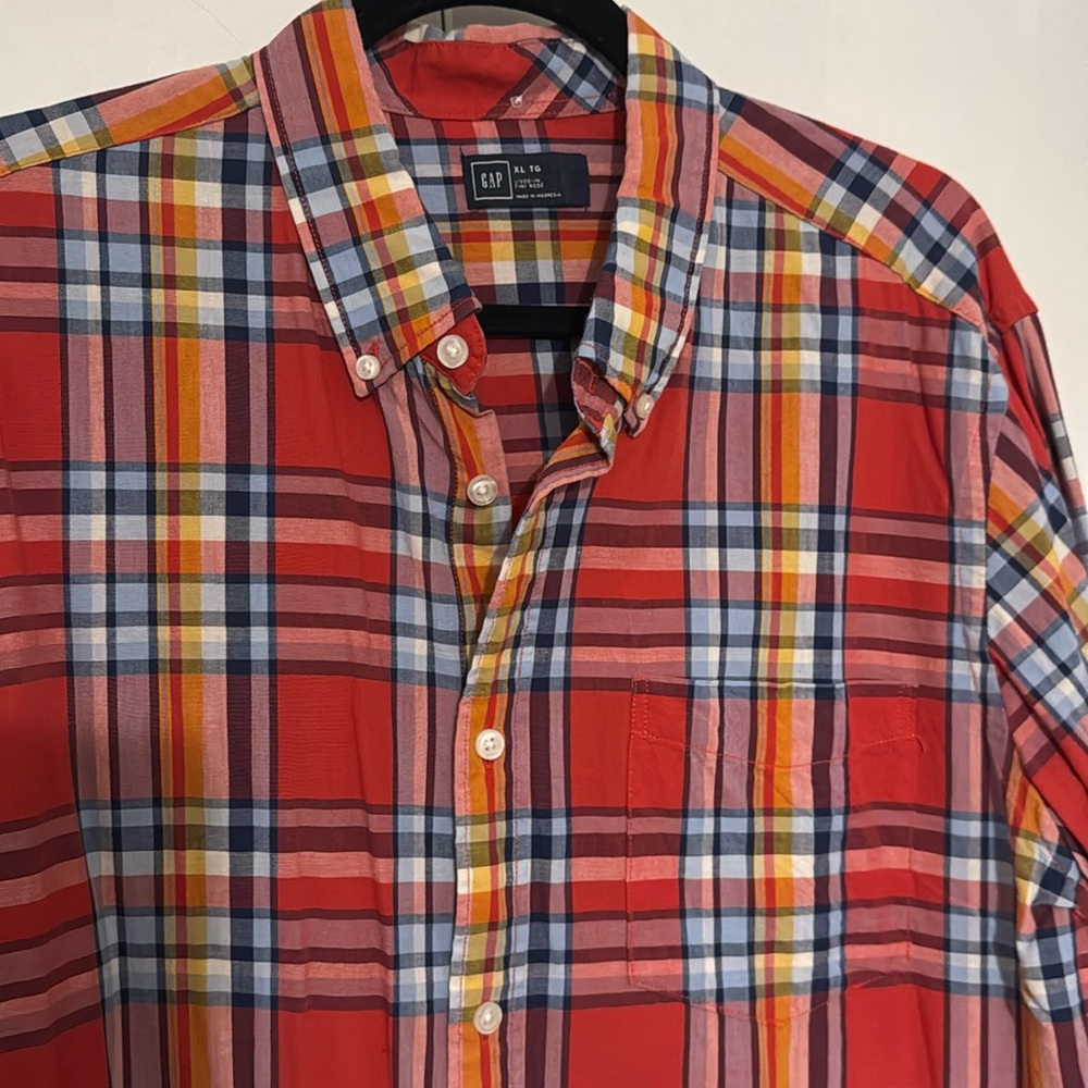Plaid button down